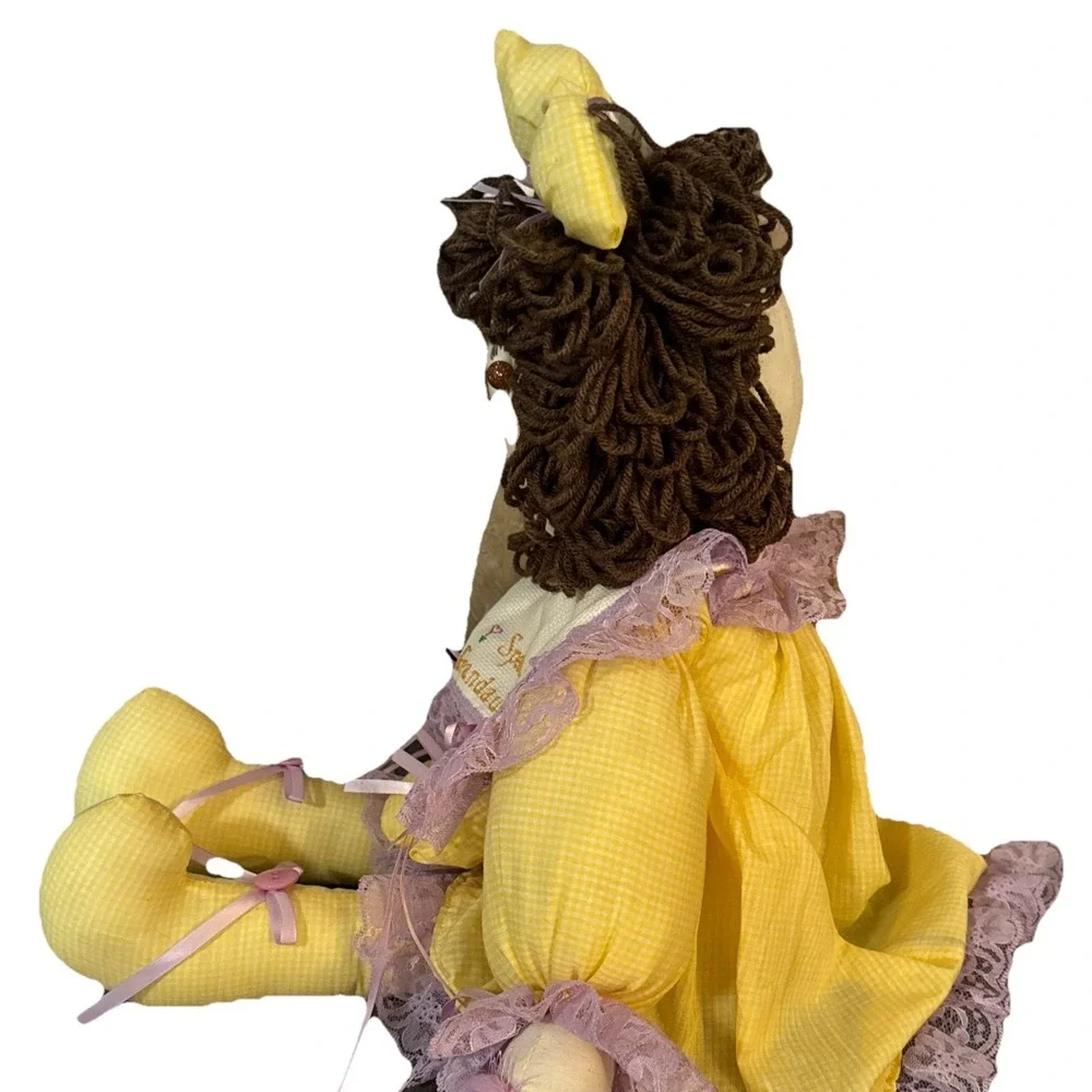 Handmade Cloth Rag Doll Special Granddaughter Unique Embroidered Bib 2009 24